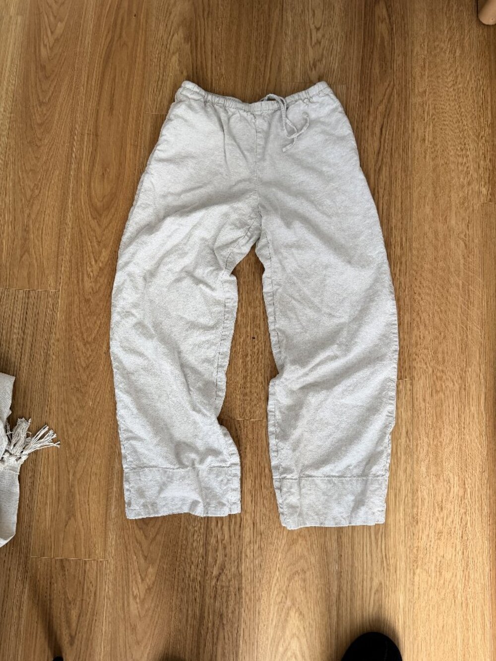 GAP Linen-Blend Easy Wide-Leg Pants